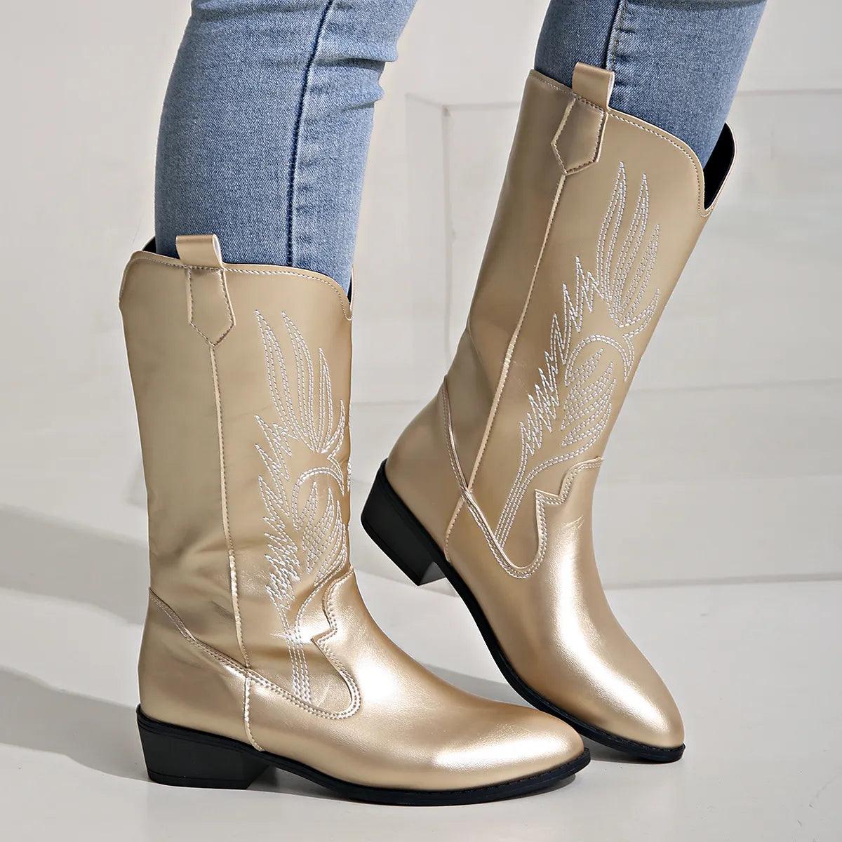 Violet | Women’s Stylish Pointed Toe Western Boots