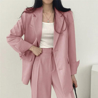 Hailey | Women’s Tailored Suit Set with Long Blazer