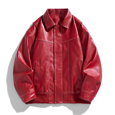 Cory | Men’s Modern Oversized Leather Bomber Jacket