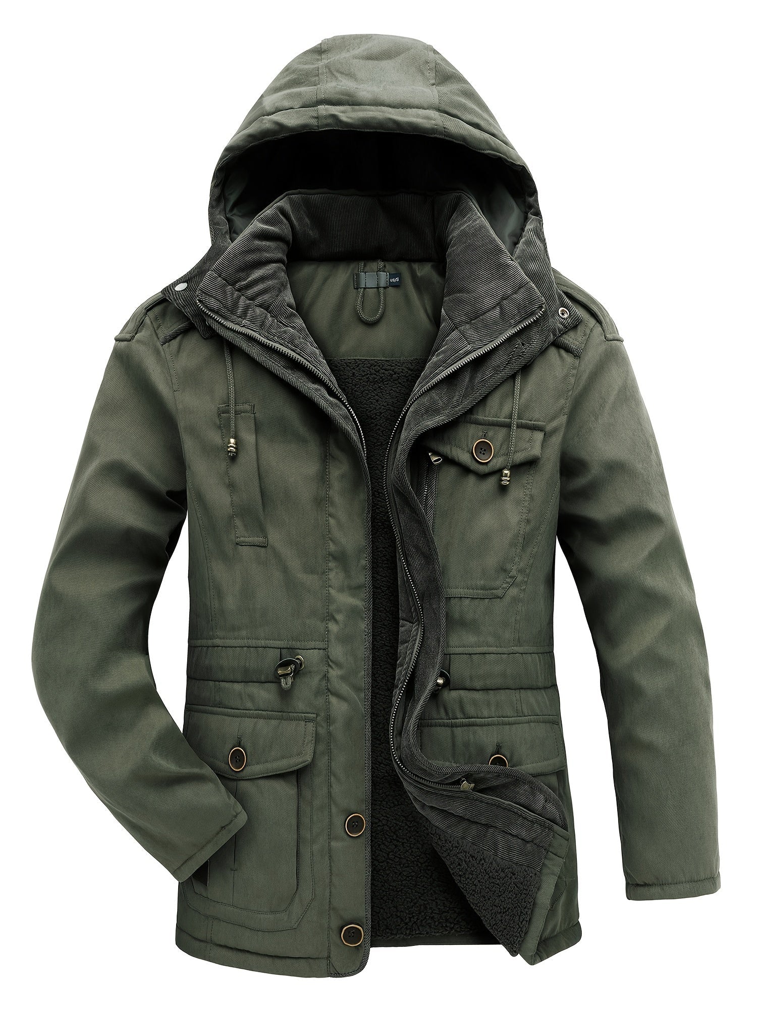 Alexander | Men’s Warm Thick Hooded Utility Jacket