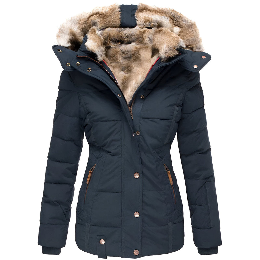 Gabrielle | Women’s Winter Puffer Jacket with Fur Hood