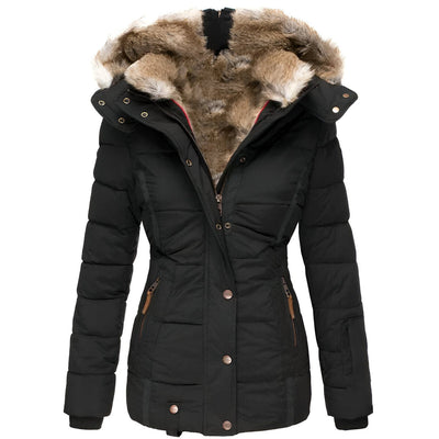 Gabrielle | Women’s Winter Puffer Jacket with Fur Hood