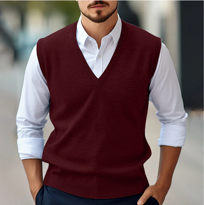Adam | Men’s V-Neck Knitwear Office Wear Vest