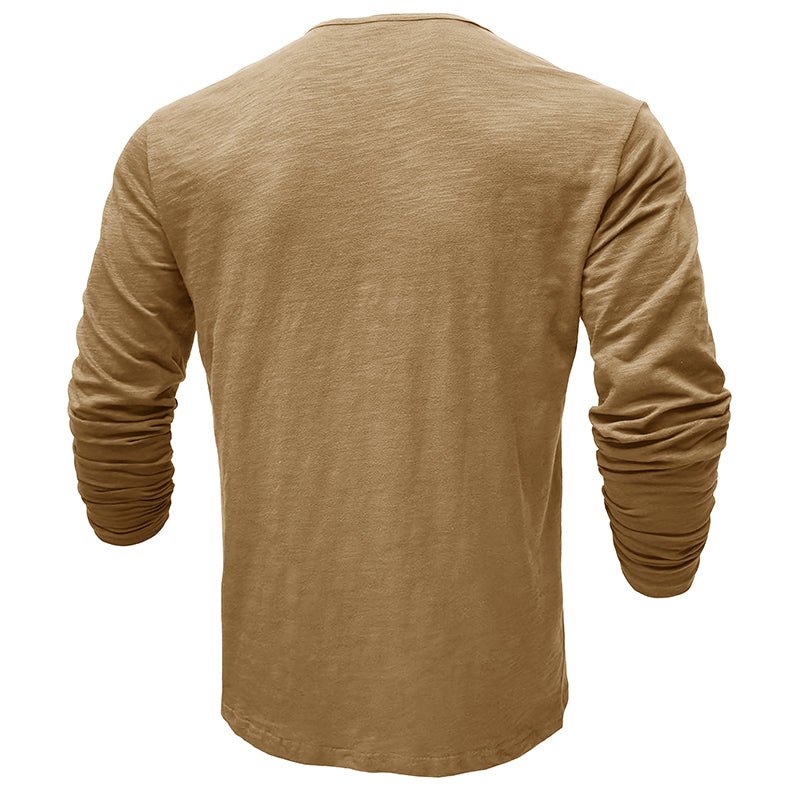 Justin | Men's Long-Sleeve Henley Shirt