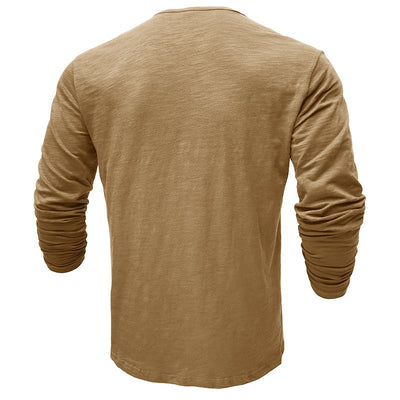 Justin | Men's Long-Sleeve Henley Shirt