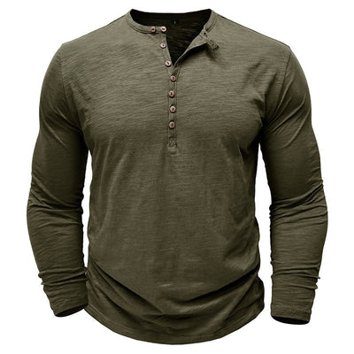 Justin | Men's Long-Sleeve Henley Shirt