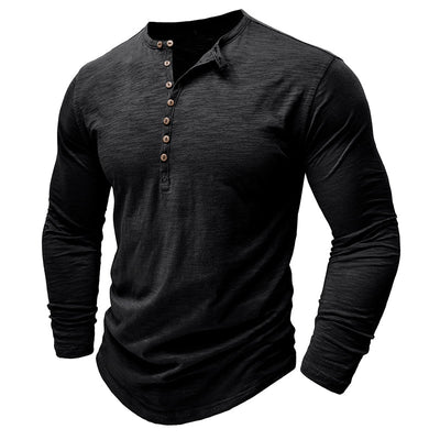 Justin | Men's Long-Sleeve Henley Shirt