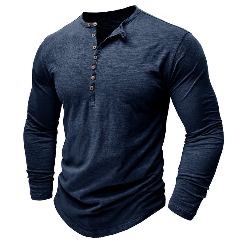 Justin | Men's Long-Sleeve Henley Shirt