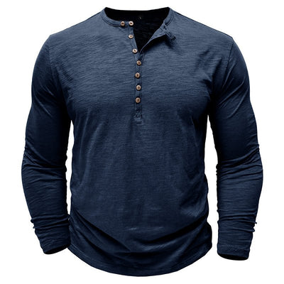 Justin | Men's Long-Sleeve Henley Shirt