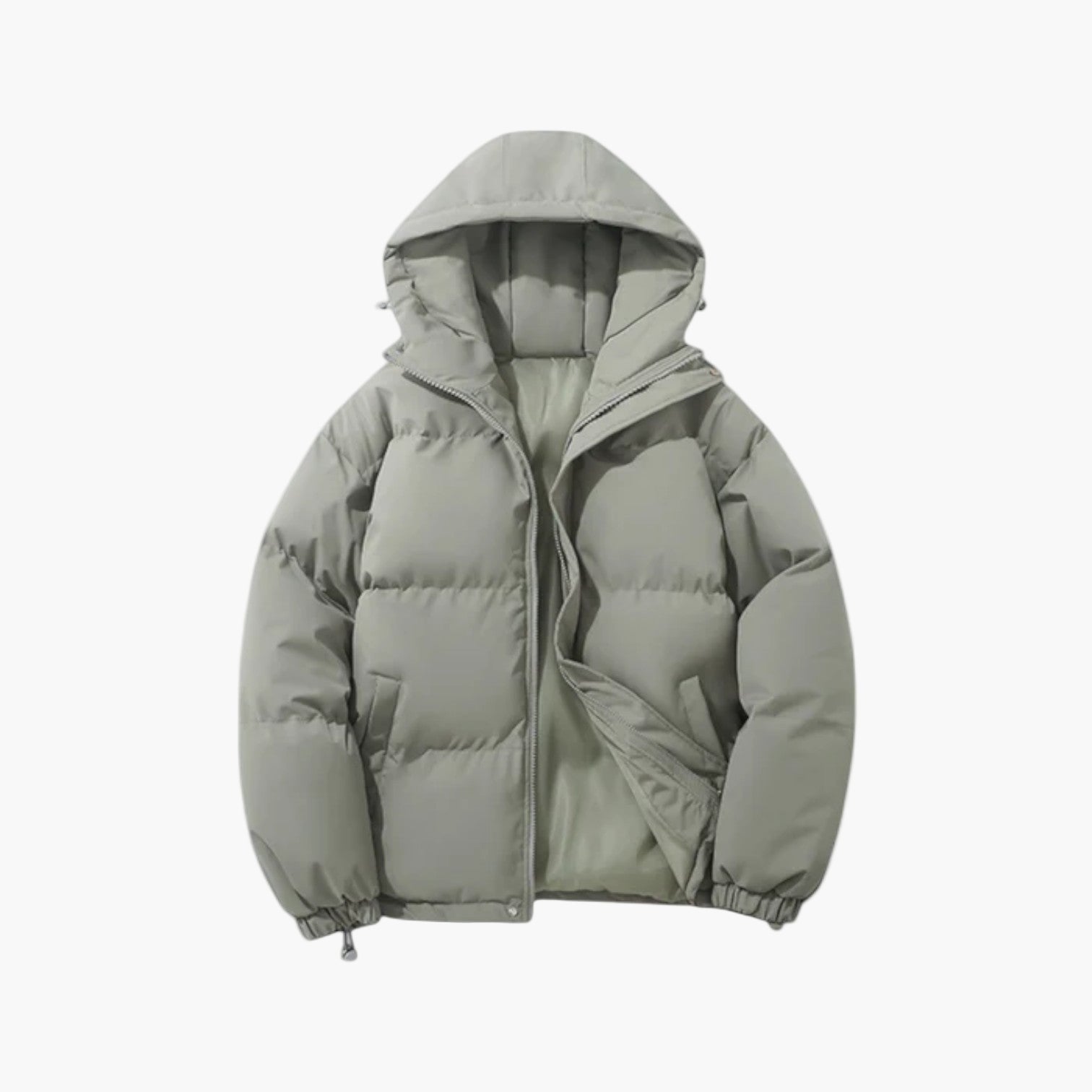 Cory | Men’s Quilted Winter Zip-Up Hooded Jacket