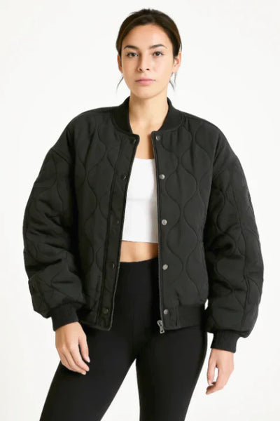Samantha | Women’s Quilted Casual Winter Bomber Jacket