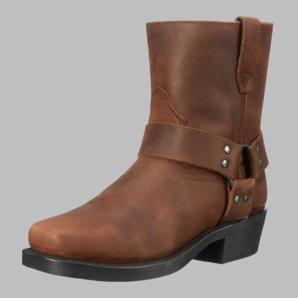 Aiden | Men’s Stylish Leather Strap Ankle Boots