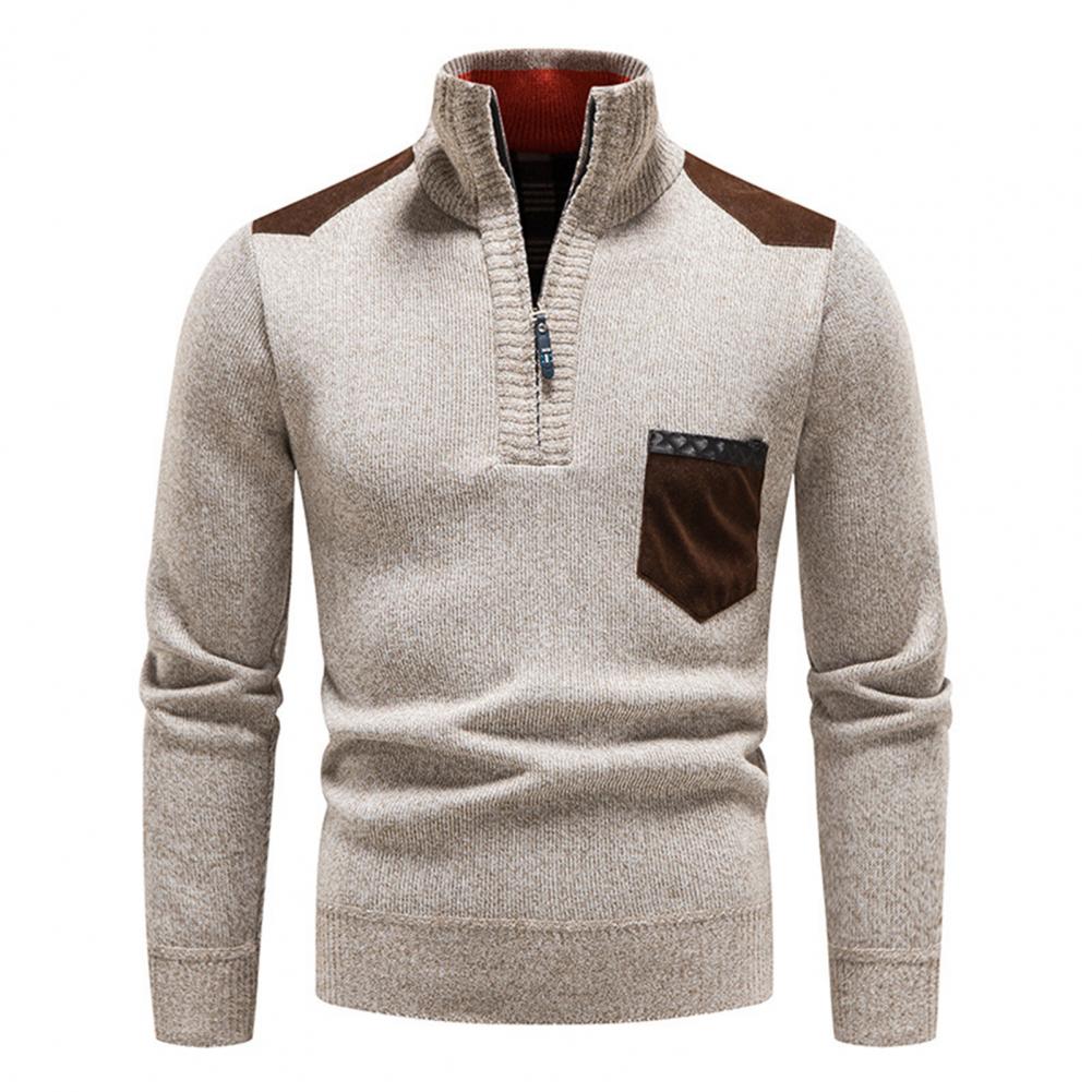 Dylan | Men’s Half-Zip Sweater with Chest Pocket