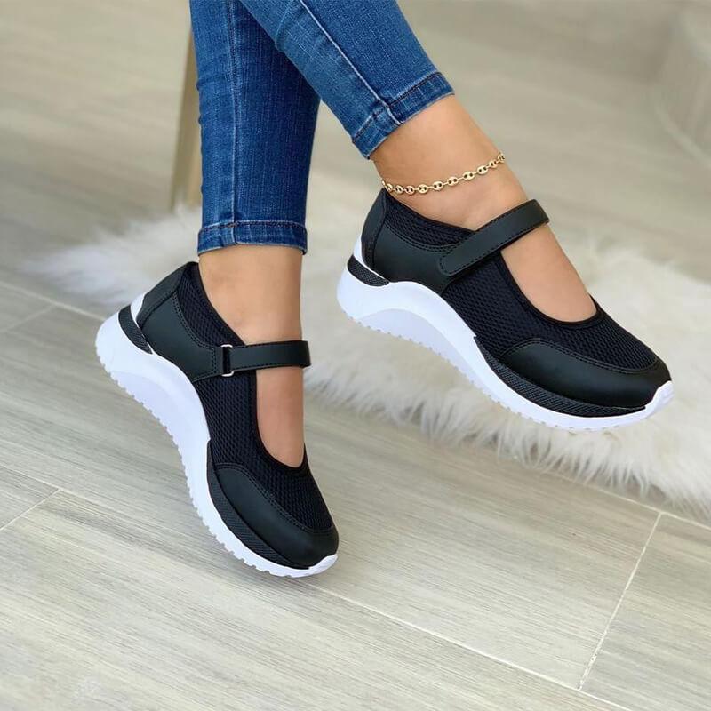 Taylor | Women’s Casual Stretch Fit Strap Sneakers