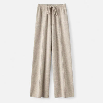 Isabel | Women’s Wide Leg Comfy Fit Classic Wool Trousers