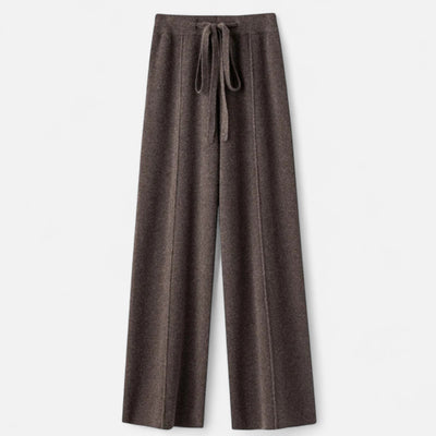 Isabel | Women’s Wide Leg Comfy Fit Classic Wool Trousers