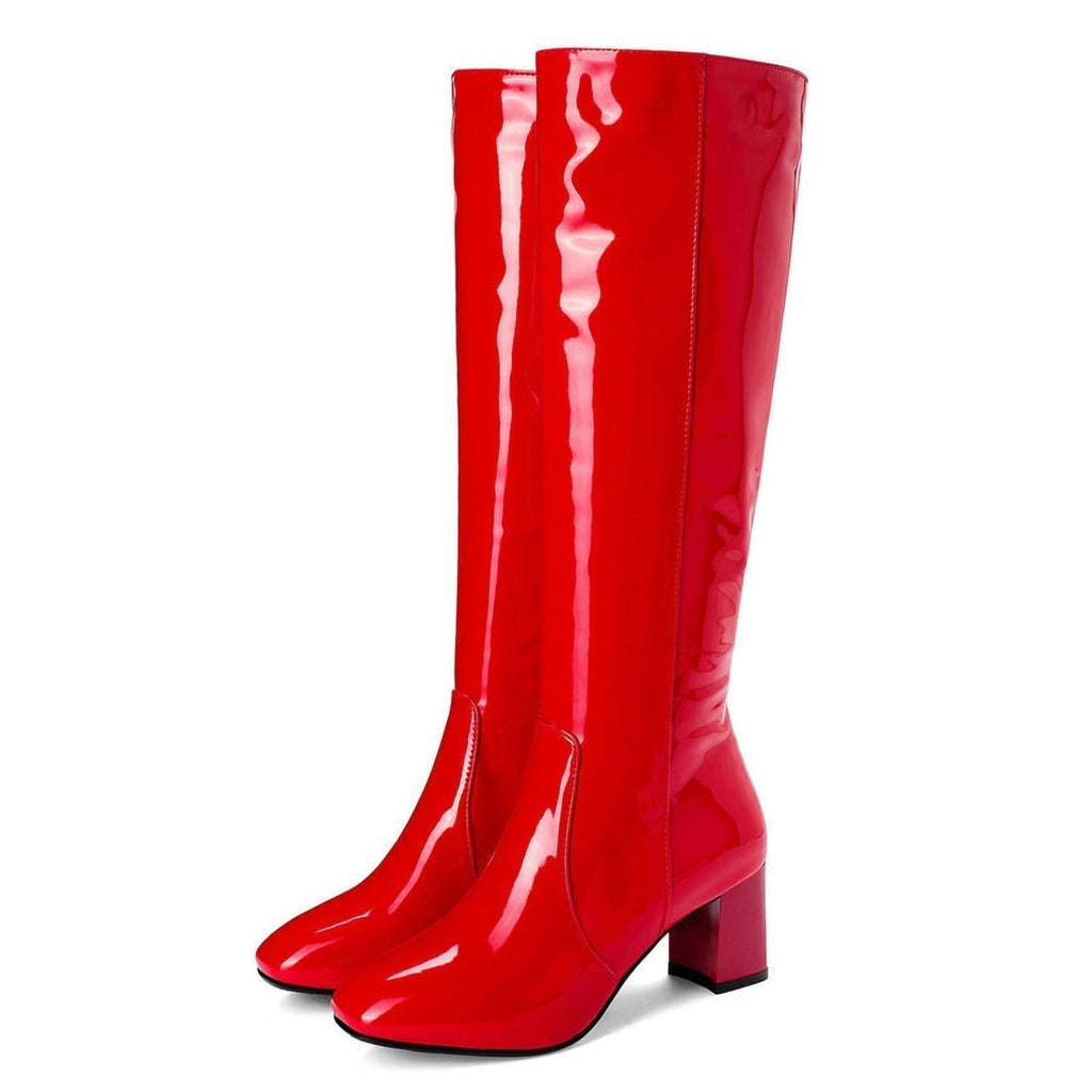 Madison | Patent Leather Women's Knee-High Boots