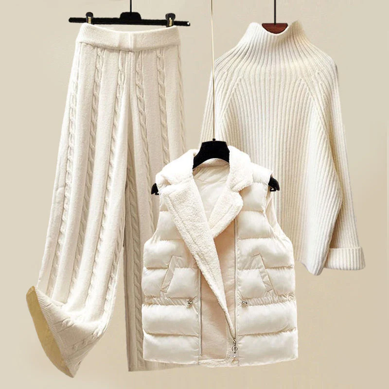 Donna  | Women’s Winter Cozy Three Piece Loungewear Set