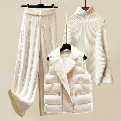 Donna  | Women’s Winter Cozy Three Piece Loungewear Set